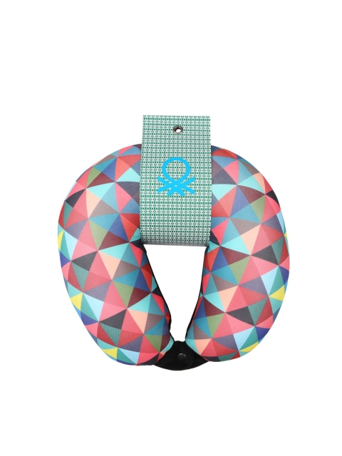 

United Colors of Benetton Unisex Multicoloured Printed Neck Pillow, Multi