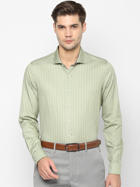 

SIMON CARTER LONDON Men Green Slim Fit Printed Formal Shirt