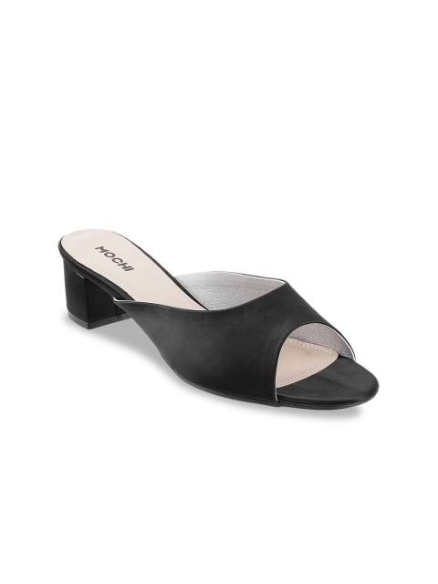 

Mochi Women Black Solid Heels