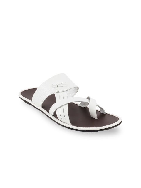 

Metro Men White Leather Comfort Sandals