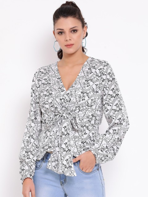 

Oxolloxo Women White Printed Top