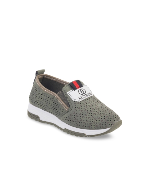 

Kittens Boys Olive Green Slip-On Sneakers