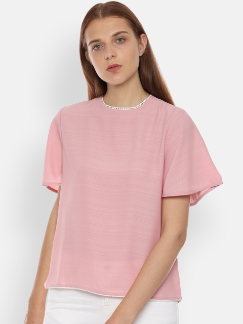 

Van Heusen Woman Pink Solid Top