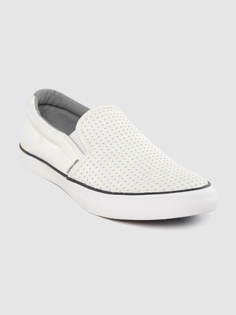 

U.S. Polo Assn. Men White Slip-On Sneakers