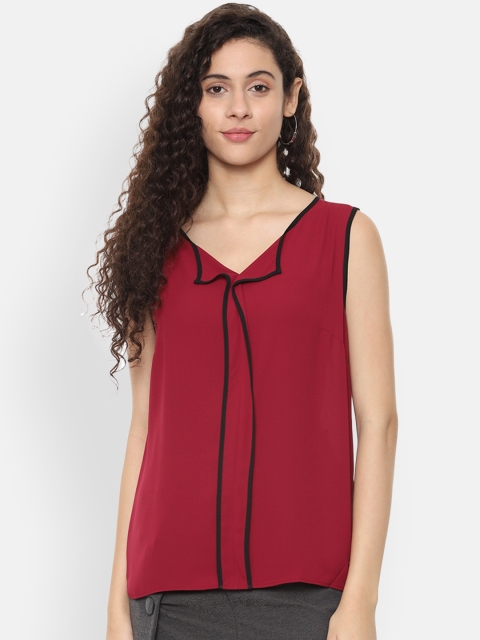 

Allen Solly Women Red Solid Top