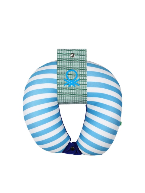 

United Colors of Benetton Unisex Blue & White Printed Neck Pillow