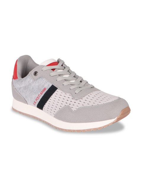 

U.S. Polo Assn. Men Grey Solid Sneakers
