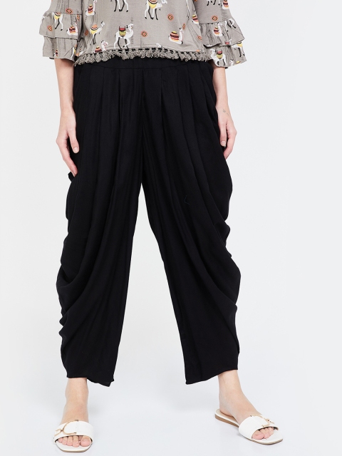 

Melange by Lifestyle Women Black Solid Dhotis