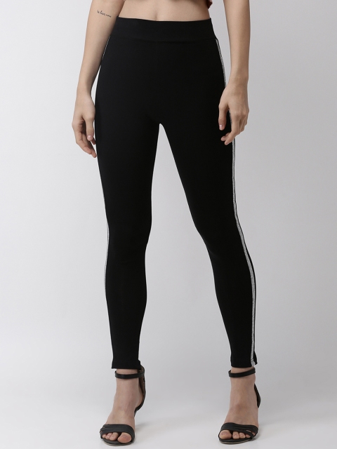 

De Moza Women Black Solid Ankle Length Treggings