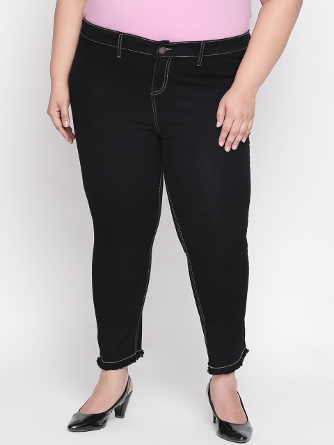 

ZUSH Plus Size Women Black Solid Jeggings