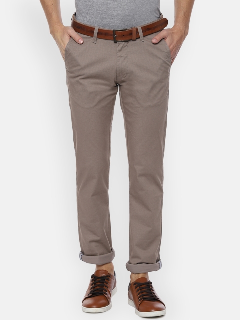 

Van Heusen Sport Men Brown Slim Fit Solid Regular Trousers
