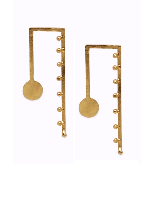 

DIVA WALK Gold-Plated Contemporary Handcrafted Enamelled Drop Earrings