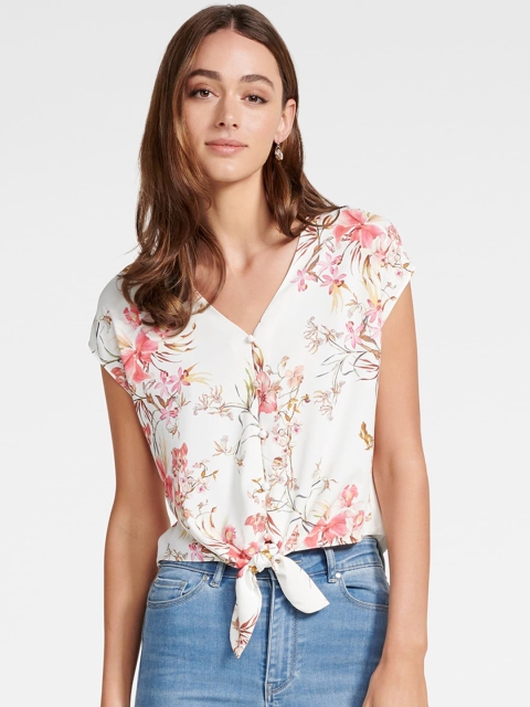 

Forever New Women White Printed Top