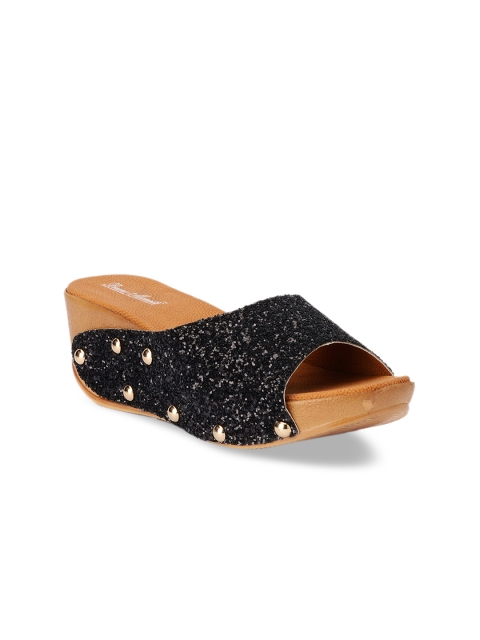 

Bruno Manetti Women Black Embellished Heels