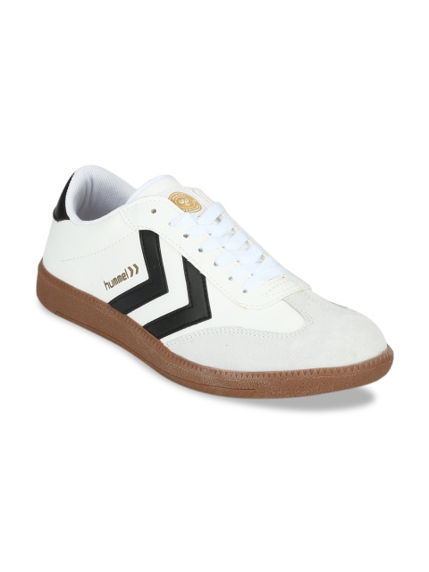 

hummel Unisex White Suede Sneakers