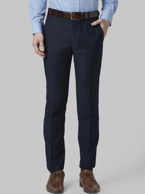 

Park Avenue Men Blue Slim Fit Solid Formal Trousers