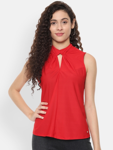 

Allen Solly Women Red Solid Top