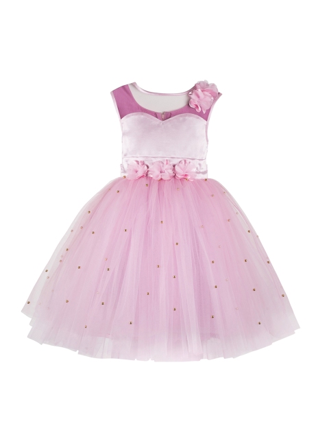 

Toy Balloon kids Girls Pink Embellished Fit and Flare Dress