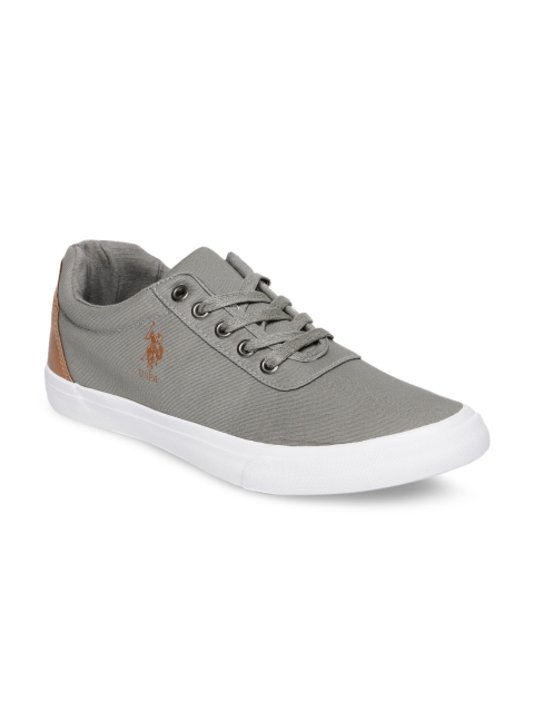 U.S. Polo Assn. Men Grey Sneakers