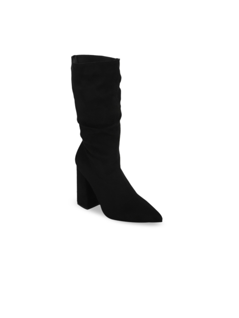 

Truffle Collection Women Black Solid Heeled Boots
