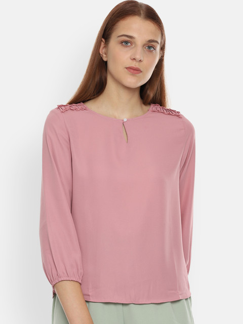 

Van Heusen Woman Women Pink Solid Top