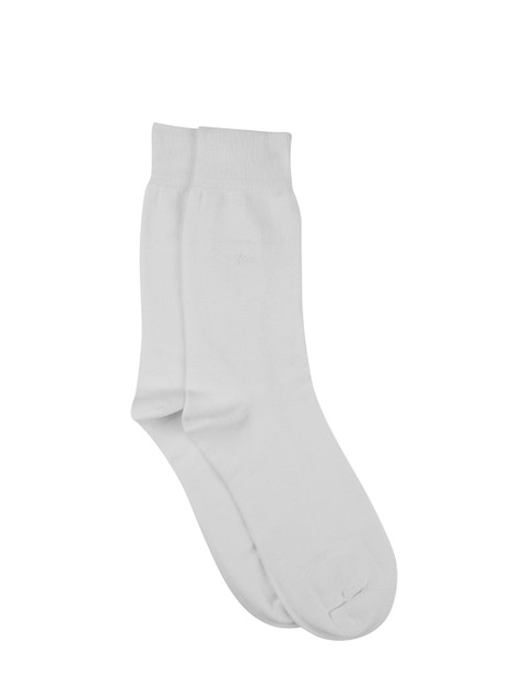 

Park Avenue Men White Solid Calf Length Socks