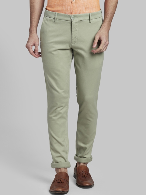 

Parx Men Green Regular Fit Solid Regular Trousers