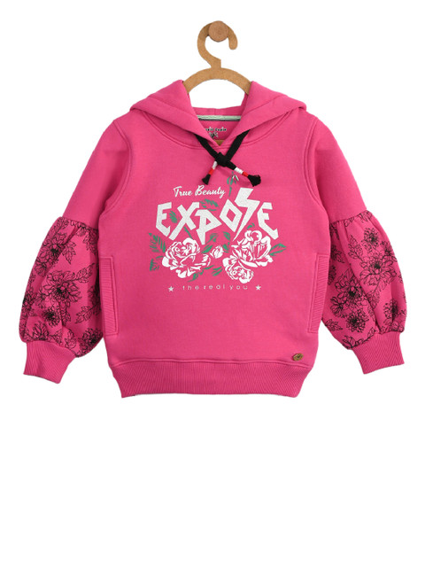 

Stupid Cupid Girls Pink Printed Sweatshirt