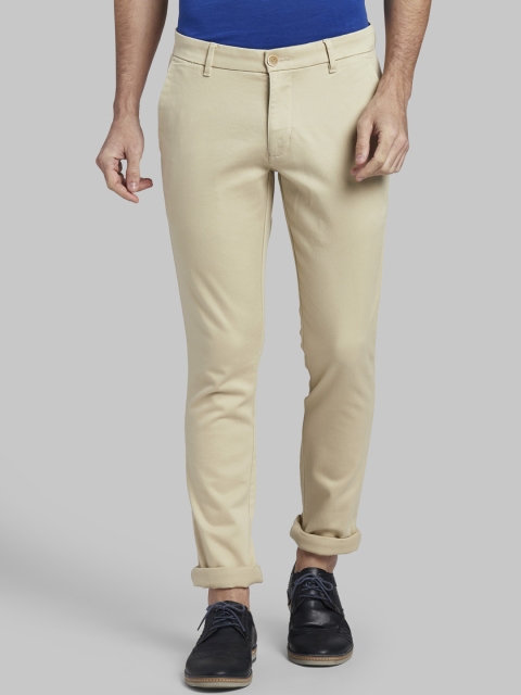 

Parx Men Khaki Regular Fit Solid Regular Trousers