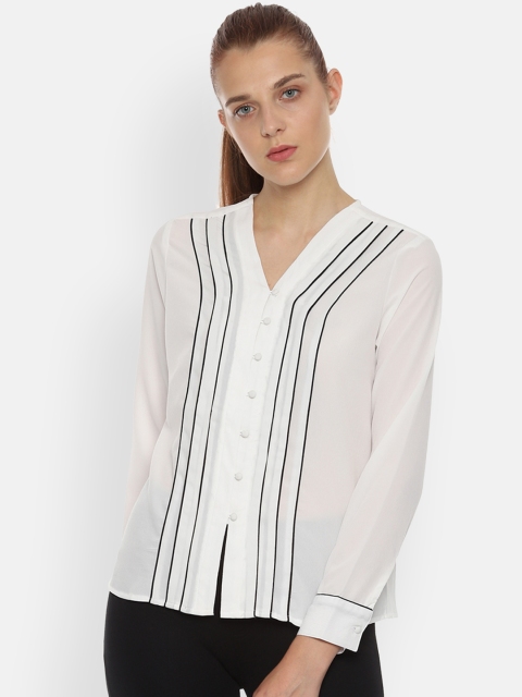 

Van Heusen Woman Women White Solid Top