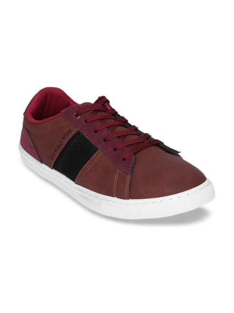 

U.S. Polo Assn. Men Burgundy Quan Sneakers