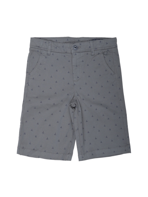 

Allen Solly Junior Boys Grey Printed Regular Fit Regular Shorts