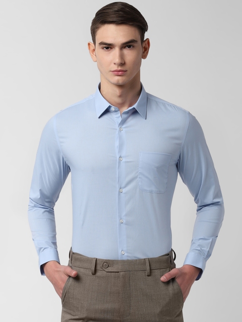 

Peter England Men Blue Slim Fit Solid Formal Shirt