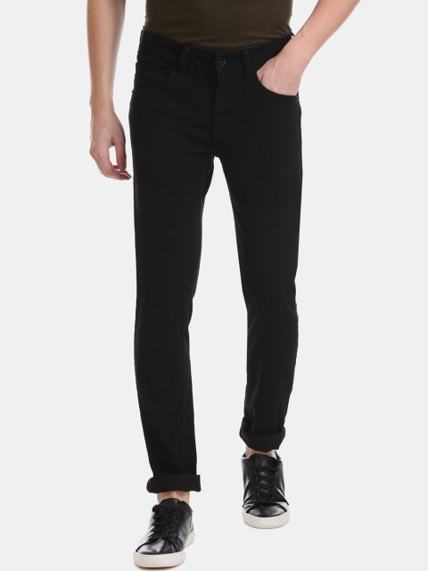 

Flying Machine Men Black Skinny Fit Mid-Rise Clean Look Stretchable Jeans