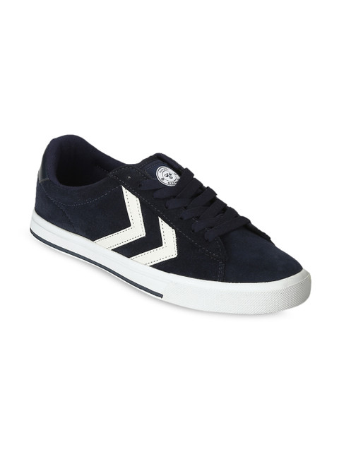 

hummel Unisex Navy Blue Nile Suede Sneakers