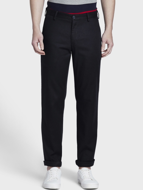 

ColorPlus Men Navy Blue Regular Fit Solid Regular Trousers
