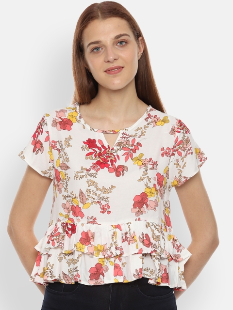 

Van Heusen Woman Women White Printed A-Line Top