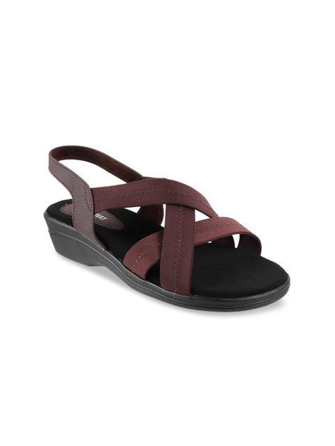 

WALKWAY Women Brown Solid Sandals