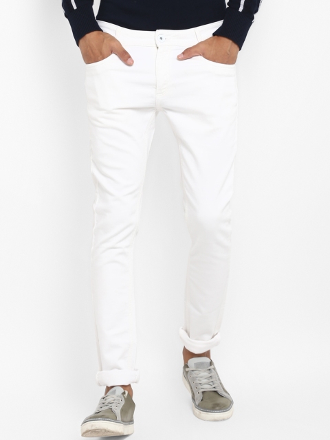 

Mufti Men White Skinny Fit Mid-Rise Clean Look Stretchable Jeans