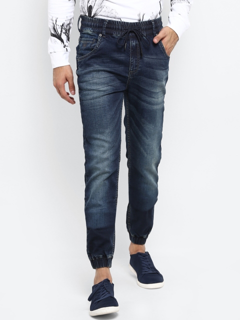 

Mufti Men Blue Jogger Mid-Rise Clean Look Stretchable Jeans
