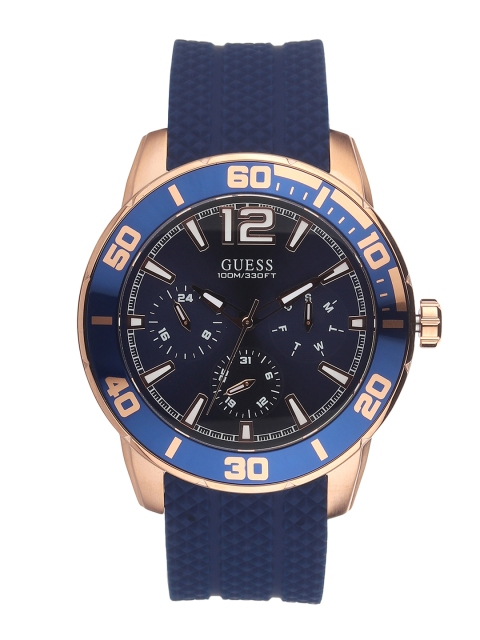 

GUESS Men Navy Blue Analogue Watch W1250G2