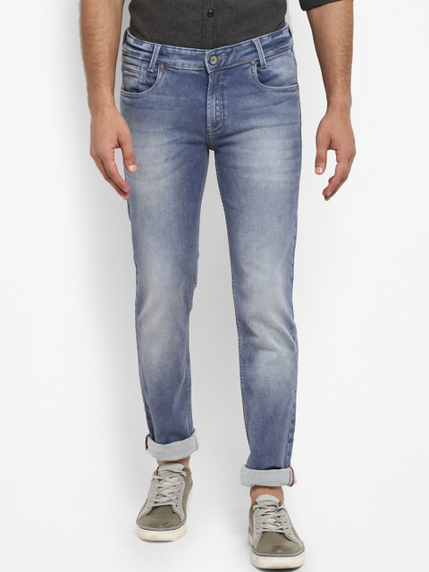

Mufti Men Blue Regular Fit Mid-Rise Clean Look Stretchable Jeans