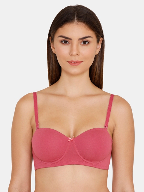 

Zivame Pink Solid Underwired Lightly Padded T-shirt Bra ZI1134COREDPINK