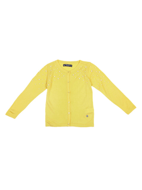 

Allen Solly Junior Girls Yellow Solid Sweater