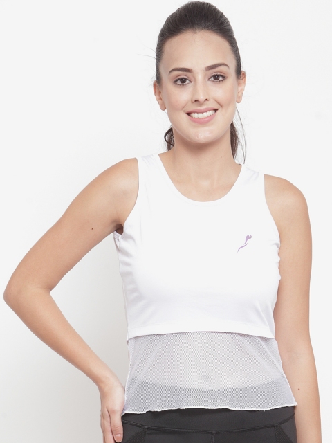 

Boston Club Women White Solid Round Neck T-shirt