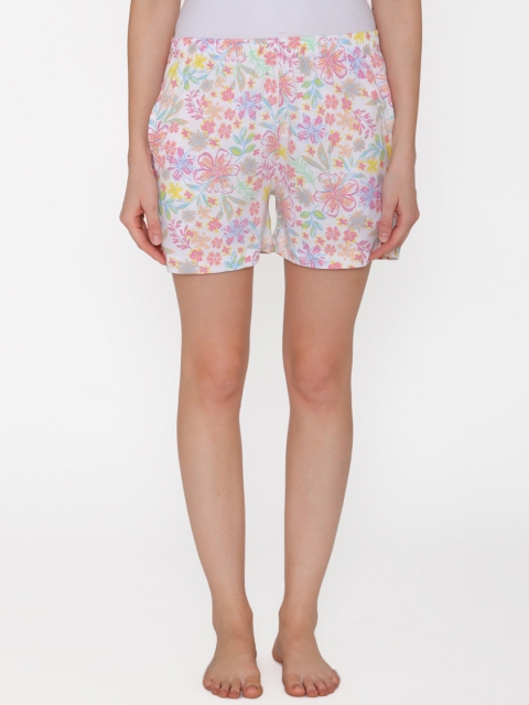

Clovia Women Multicoloured Printed Lounge Shorts, Multi