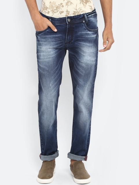 

Mufti Men Blue Regular Fit Mid-Rise Clean Look Stretchable Jeans