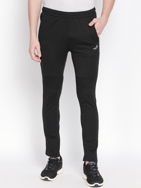 

FiTZ Men Black Slim Fit Solid Track Pants