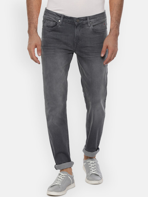 

Louis Philippe Jeans Men Grey Slim Fit Mid-Rise Clean Look Stretchable Jeans