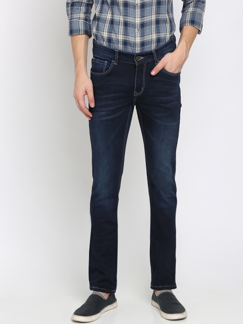

Crocodile Men Blue Slim Fit Mid-Rise Clean Look Stretchable Jeans